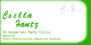 csilla hantz business card
